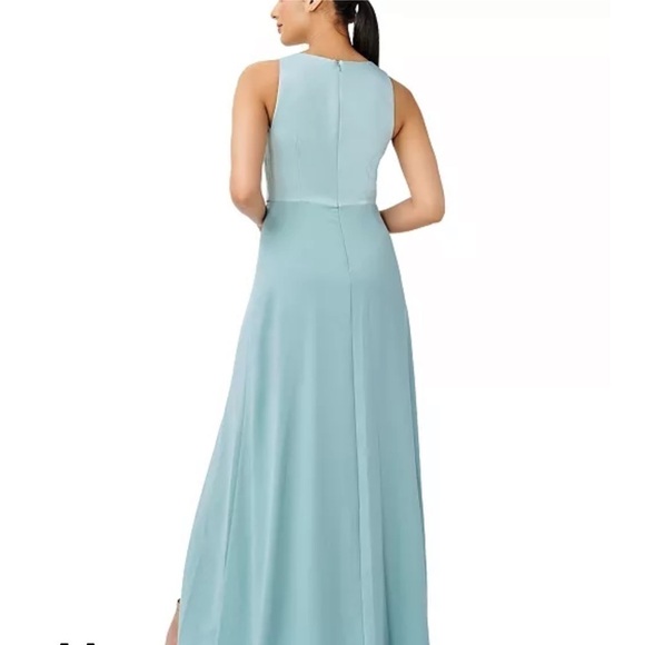 Adrianna Papell Womens Blue Halter Ruffled Formal Evening Dress Gown NWT… - Picture 6 of 14